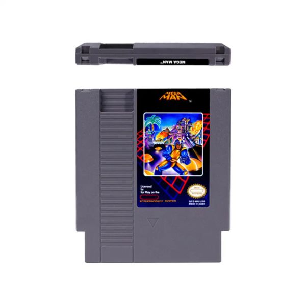 Karten Megaman Mage Man Serie I III IV gegen VI Pilzkingdom Battle Rache 72 Pins 8 -Bit -Spielpatrone für NES Game Console