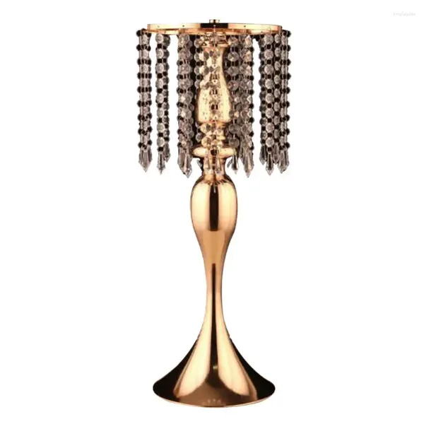 Titulares de vela 50% Candelas do castiçal Candelabra Gold Silver With Tassel Wedding Party Ornament Home Decor