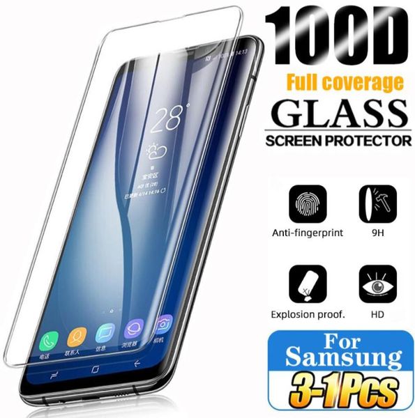 Закаленное стекло для Samsung Galaxy S10 Plus S9 S8 защитники экрана S20 S21 S10E S 9 8 10 E Примечание 20 Ultra1064705