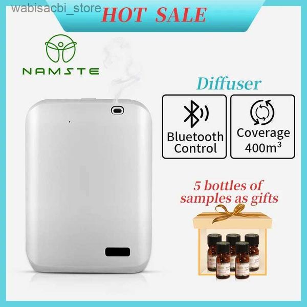 Duft Namste Room Aroma Diffusor Abdeckung 400 m intelligenter Diffusor Bluetooth Control Duftmaschine haben Ölprobe Geschenk L49