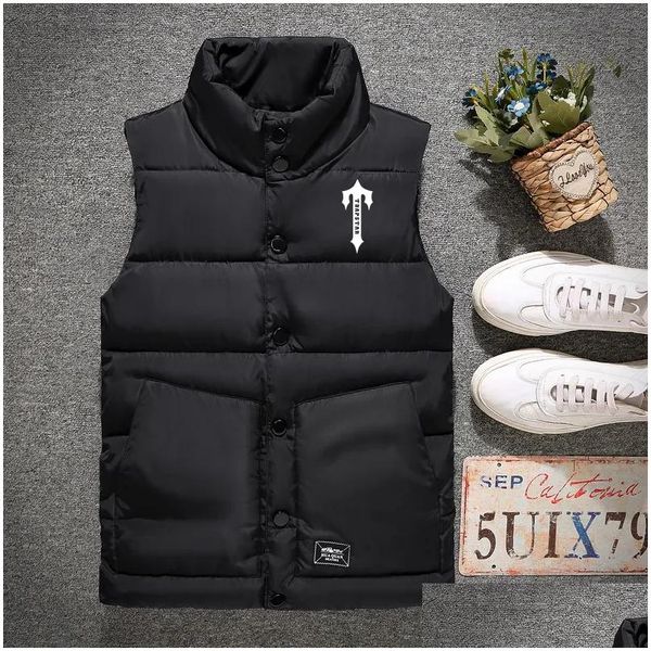 Herrenweste London Trapstar Jacket Stil echte Feder Down Winter Fashion Weste BodyWarmer Advanced Water of Stoff Drop Lieferung Appa otfj0