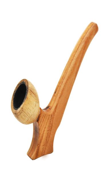 Cournot Tick Shape Wood Tobacco Pipe Handmade de madeira natural para fumar tigela de madeira cano 100 mm Mini tabaco Pipes8704837