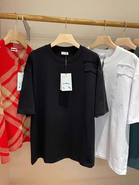 Lüks Marka Erkek ve Kadın Tasarımcısı Çiftler için Sold Renk Tişörtleri, Yaz Moda Gündelik Sokak Topları, Yüksek kaliteli Tasarımcı T-Shirts