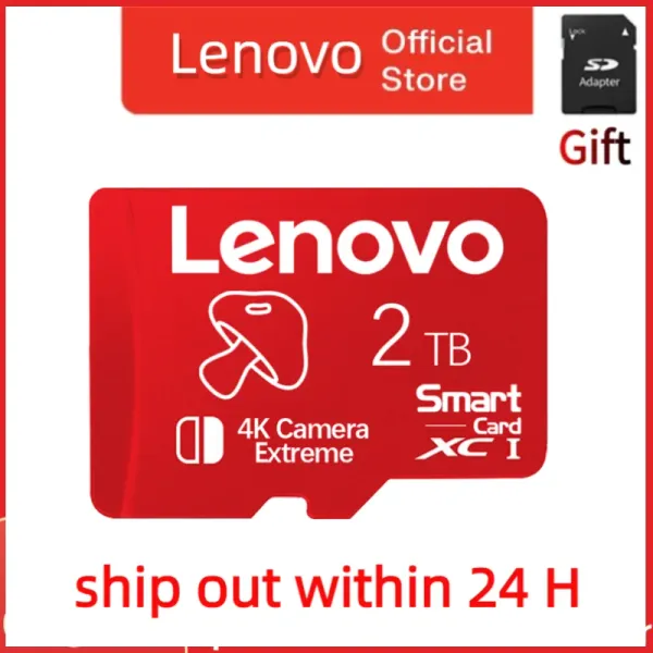 Карты Lenovo 2TB Micro TF SD Card Card Card Card Uitra 128G 256 Micro Card C10 A1 1TB TF Flash Cards Cartao de Memoria для телефона PS5 Game