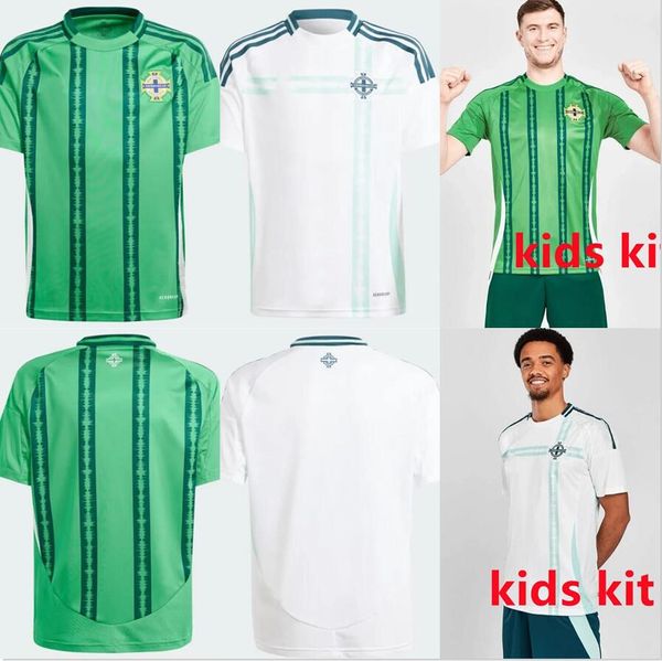 S-4XL European Cup 2024 2025 Северная Ирландия Magennis Soccer Jerseys 24 25 Home Blue Evans Lewis Saville McNair Ballard Man Kids Kits Футбольная рубашка