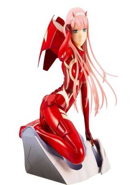 Darling in the Fran Anime Figuras Zero Duas 02 Roupas Vermelhas 16 cm Figura sexy Figura PVC Ação Figura Coleção Modelo Doll Presentes X0502437282