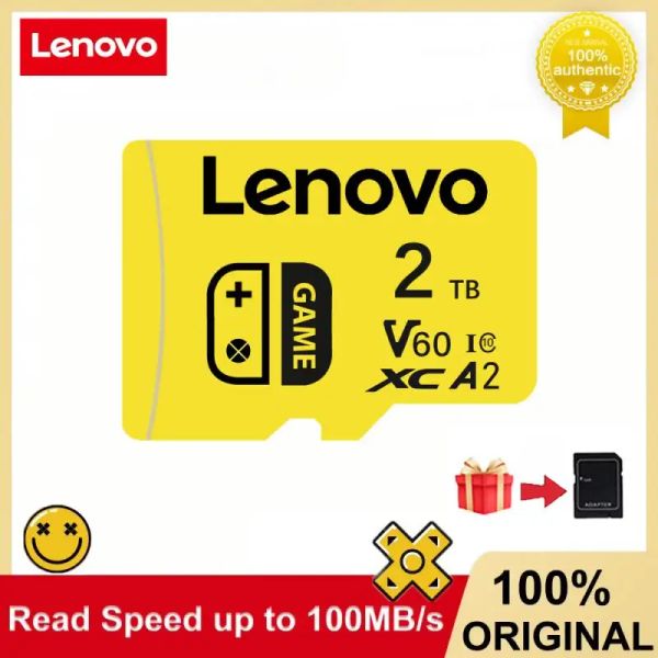 Schede Lenovo Memory Card Mini SD SD 2TB 512 GB Classe 10 Micro TF SD CARTA CARTAO DE MEMORIA TF FALSH SCHED