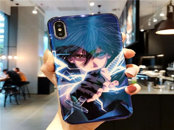 Mytoto Cartoon Glossy Naruto Pain Case для iPhone 6 S 7 8 Plus X XR XS MAX ANIME BLURAY UCHIHA SASUKE UZUMAKI мягкий кремний Coque 1895134