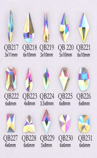 20 шт. Кристаллы гвоздь бриллиантовые каменные стойки ab стеклянные стоки для 3D ногтей украшения поставляют ювелирные изделия QB217246A5989150