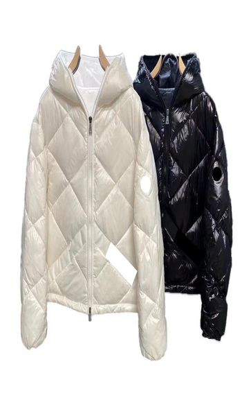 Luxus französische Frauen039s Down Jacke Maya Frankreich Brand Designerjacken Reißverschluss Kapuze mit Kapuze Kurzer Rippen -Down -Mantel 2 Farben7881867