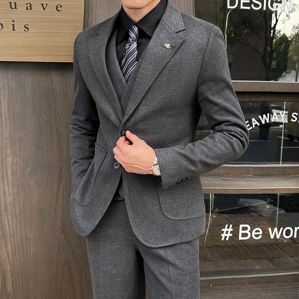 Ternos masculinos Terno da moda Casaco Slim Fit High Quality Fabric Elegant Luxury Business Leisure Wedding Plus Tamanho 5xl-M