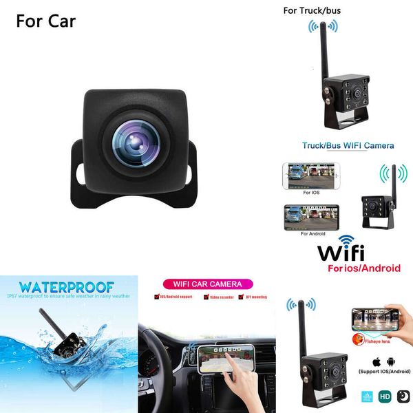 2024 HD Auto/camion inversione della telecamera wireless Vista posteriore telecamera Wifi Rreversing Camera 170 Vision Night Vision Camera IN MATTURA