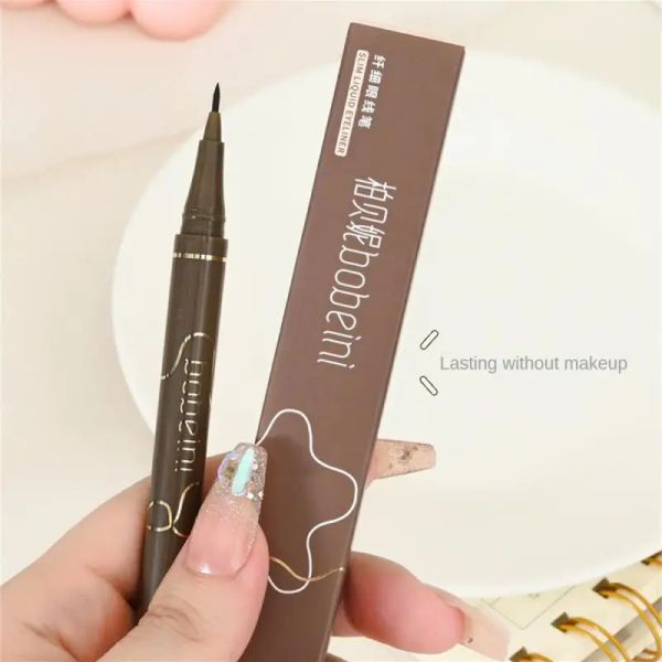 Eyeliner 4 Molors Siyah Eyeliner Su Geçirmez Ter Geçirmez Uzun Sıvı Eyeliner Kalem Acemi Kahverengi Eyeliner Kalem Göz Makyajı