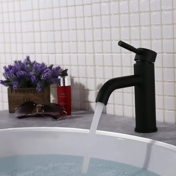 Смесители раковины для ванной комнаты кухонные смесители черная нержавеющая сталь 360 градусов и вращение смесителя с холодной водой с аэратором