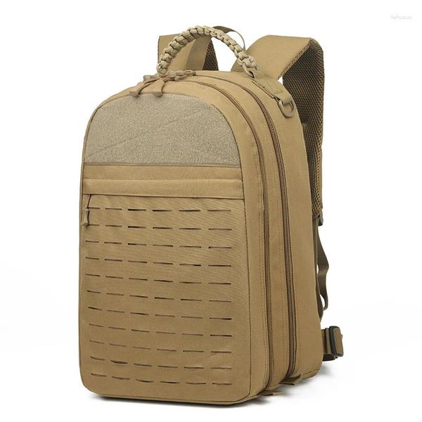 Canvas de mochila para homens e mulheres ao ar livre Travel Highking Rucksack Macho Camping Sports Backbag Exército Verde