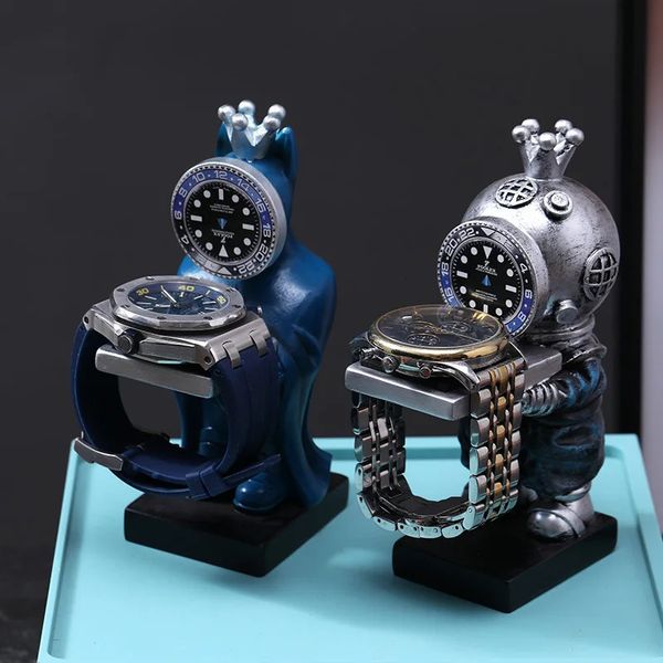 Originality Watchhalter interessanter Ausstellungsstand für Uhr kreative dekorative Ornamente personalisierte Harzmodentablettregal 240418