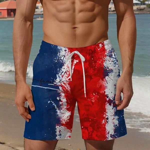 Shorts masculinos 2024 Verão casual colorido esportes ao ar livre diariamente com bolsos calças de praia de férias de grandes dimensões