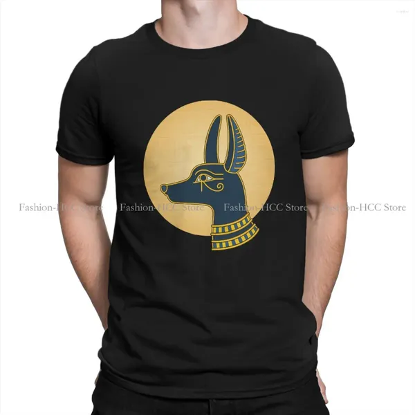 Magliette da uomo anubis chibi tshirt in poliestere speciale antico egitto design di alta qualità egiziano camicia corta