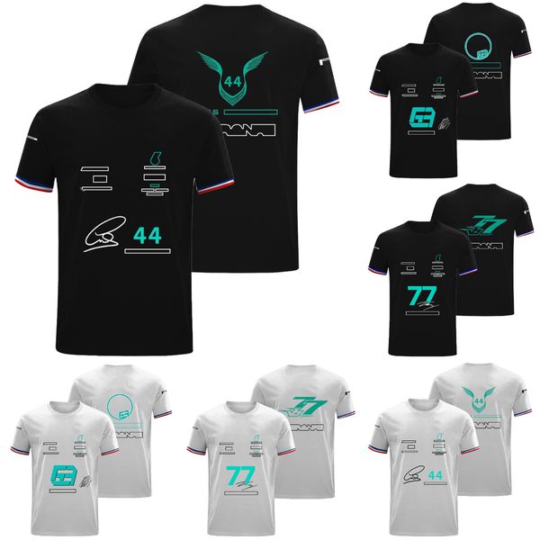 F1 Team T-Shirt 2024 Formül 1 Yarış Hayranları Erkekler T-Shirt Kısa Kollu Yaz Erkekleri Kadın Moda Büyük Boy Tişörtleri Spor Jersey