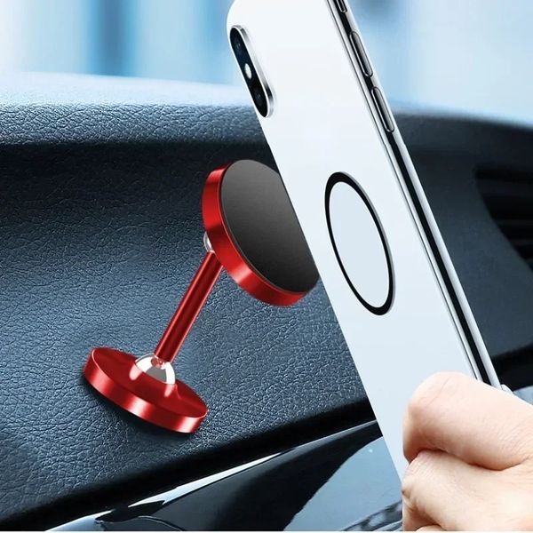 2024 Luminous Magnetic Metal Teller Stand Para Car Mobile Universal Mount Magnet GPS para iPhone Xiaomi Huawei Samsung Car Mount Phone