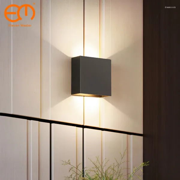 Duvar lambası 12W Siyah Beyaz Led Kapalı Aydınlatma Modern Ev Dekorasyon Sconce Alüminyum Işıklar AC85-265V