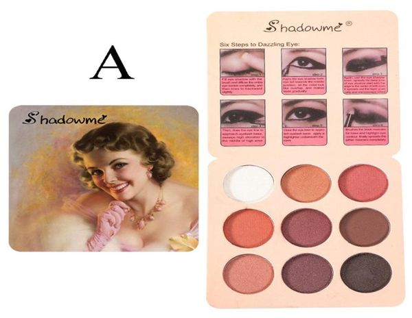 Hobbylane Classic Longlasting Eye Palette Shiny Eye Shadow Disc 9 Colors Cosmetics2070104