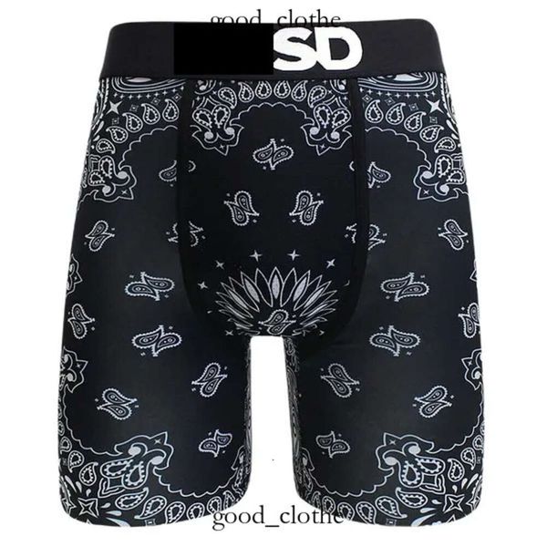 Sexy Unterwäsche Mann PSDS Boxer Underpants Underpants Designer Herren Unterwäsche PS ICE Seidenunterhose Atmungsablöschte bedruckte Boxer mit Packung plus Schwimmstämme 423