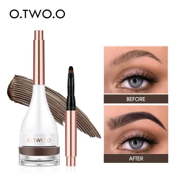 Enhancers Großhandel O.Two.o Augenbrauen Pomade Brow Mascara Natürliche wasserdichte lang anhaltende creme Textur getöntes geformt