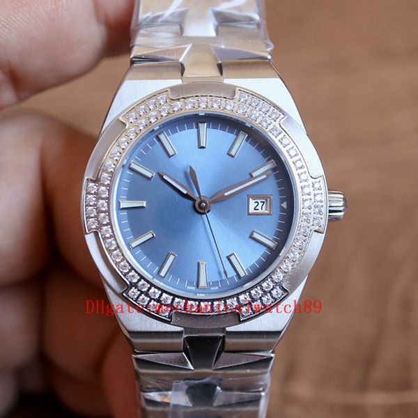 CC Factory Women Watch 33 мм eTa Quartz Movement Watch Sapphire Diamond Inlay Dial Platinum ремешок