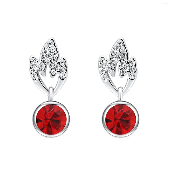 Orecchini per borchie ER-00223 2024 in gioielli di lusso in argento placcato l'orecchino di fiamma per donne da 1 dollaro regalo del Ringraziamento