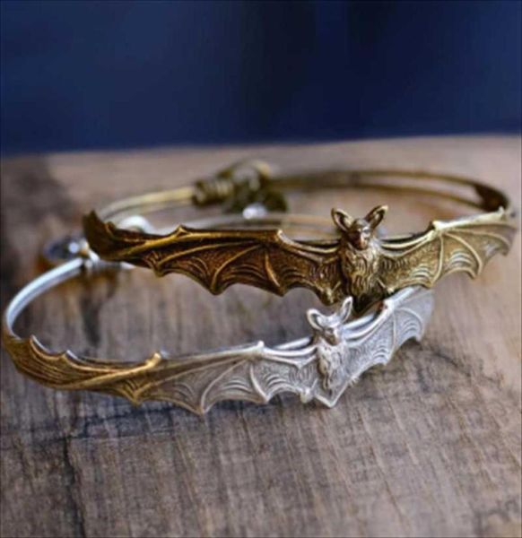 Bracelets de charme Vampire Bat Bracelet Jóias de Jóias Góticas de Halloween5648635