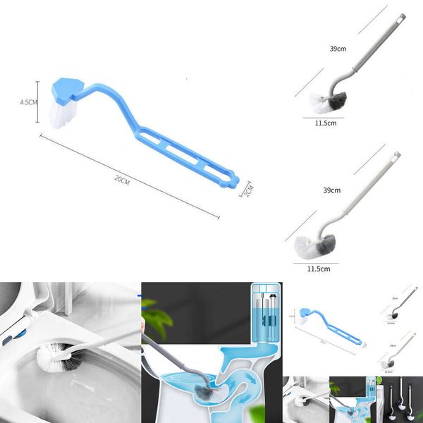 Многофункциональная головка пластиковая туалетная щетка изогнутая ванная комната для очистки сгибания сгибающейся ручка угловой кисти PP держатель PP