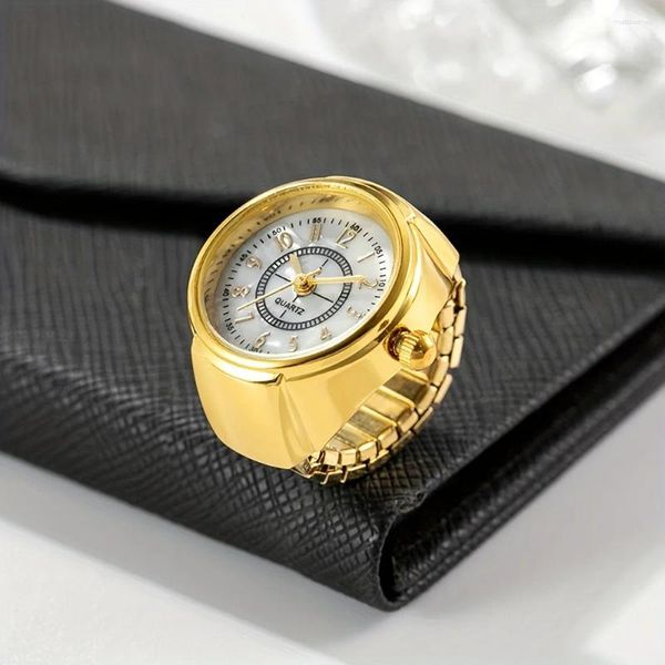 Orologi da polso Coppia Trendy Watch Mini Punk Ring Watch Round Creative Quart Quart Fashion Accessori