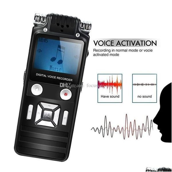 Digital Voice Recorder 8 ГБ Mini Portable LCD -дисплей USB 2.0 U Диск с MP3 -плеер Drop Delive Electronics Гаджеты Dhokr
