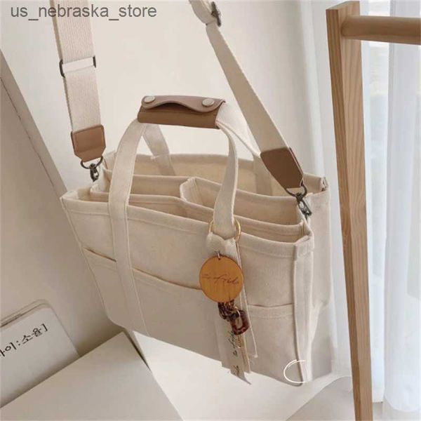 Сумки для подгузников тетя сумки Canvas Baternity Bag Dieper Baby Коляска подвесная сумочка Q240418