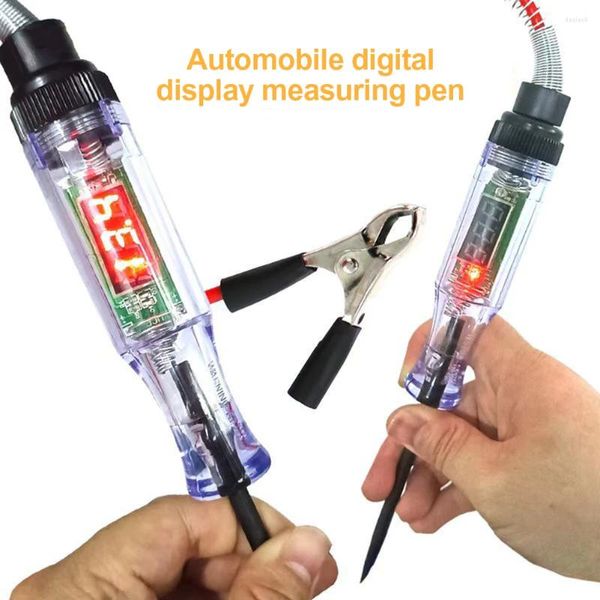 Circuito de tensão de caminhão automático Testador de tensão DC Digital Display Long Probe caneta lâmpada de lâmpada Automóvel