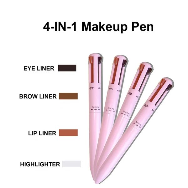 Enhancer 4 in 1 Augenbrauen Bleistift wasserdichtes Zeichnen Augenbrauen langlebige einfache Farbe Augenbrauen Stift Schweißsicheres Kosmetikwerkzeug Kosmetisches Werkzeug