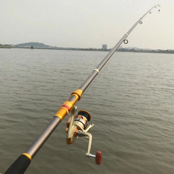 Hastes de pesca de barcos hastes de carbono haste de distrito 2136m Pólo duro para peixes gigantes de peixe gigantes