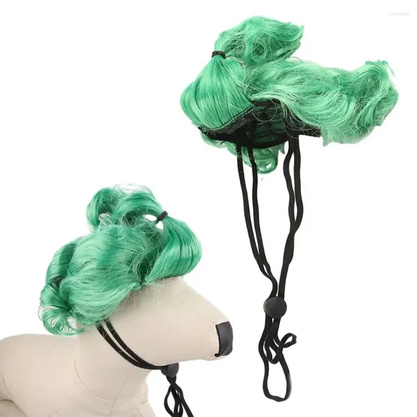Parrucca dell'abbigliamento per cani costumi di cosplay per animali domestici realistici per cani gatti divertenti accessori per cappelli per capelli incrociati