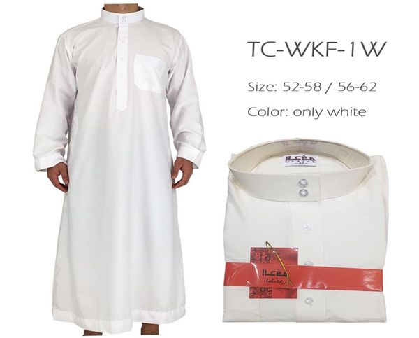 Medio Oriente White Qatar tradizionali uomini arabi039 per abiti domenicali costumi islamici musulmani Hui uomini abiti di crescita di digiuno Men0393401514