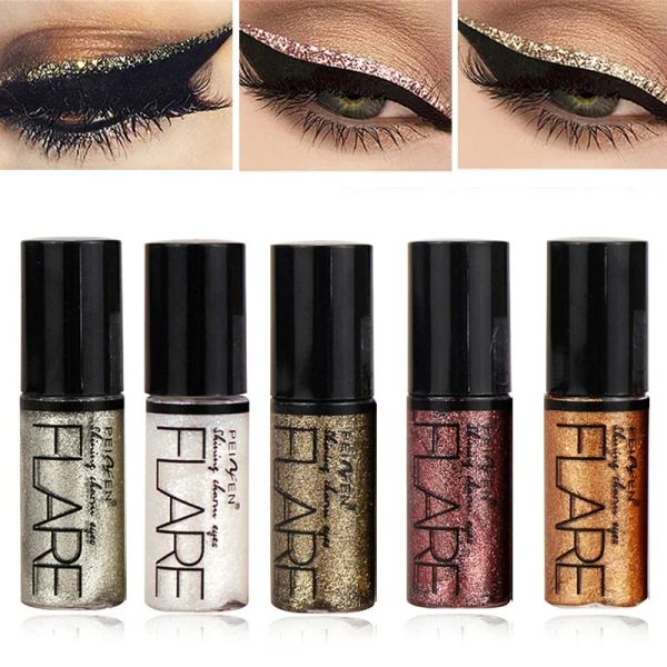 Eyeliner New Professional Shiny Eye Linkers Cosmetics for Women Pigment Silver Rose Gold Gold Oro Liquid Eyeliner Eyeliner Economico Maggiore economico