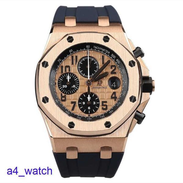 Orologio da polso Fashion AP Royal Oak Series 26470 Macchine automatiche Mens 18K Rose Gold Calibre 42mm