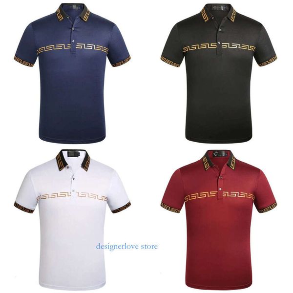 Дизайнерская мужская футболка мужская рубашка базовые бизнес -полосы модные бренды