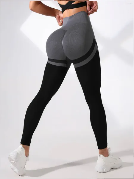 Calça ativa feminino treino sem costura leggings altas cinto push up