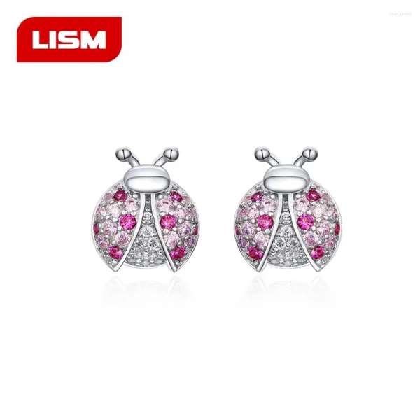 Gestüt Ohrringe 925 Sterling Silver Ladybird für Frauen Mädchen S925 Feine Marke Schmuck Geschenk