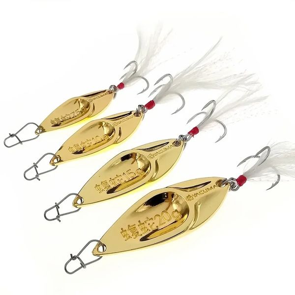 2024 1pcs Long Shot 7.5/10/15/20G Snake Metal Vib Blade Alescre Affere di vibrazione Atmosfera artificiale per il pesceone per bassi pesca per serpente