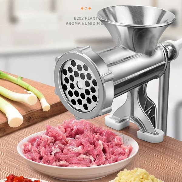 Multifunktionale Handheld machen Mincer -Kochwerkzeuge tragbare Fleischschleifmaschine Handkurbelzubehör für Küchenversorgungen 240407