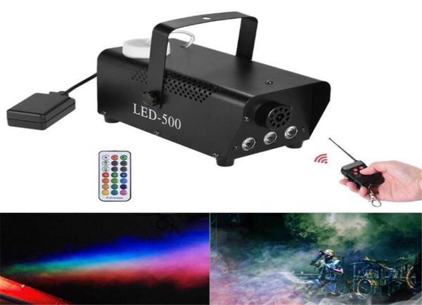 2in1 WIFI WIFI CONTROLE REMOTO 400W RGB LUZES DE LED FOG MACHINE DE DESINFECÇÃO DE DESINFEÇÃO DE DISCO MOSTRAR MÁQUINA DE NOVEDADE RG6239141