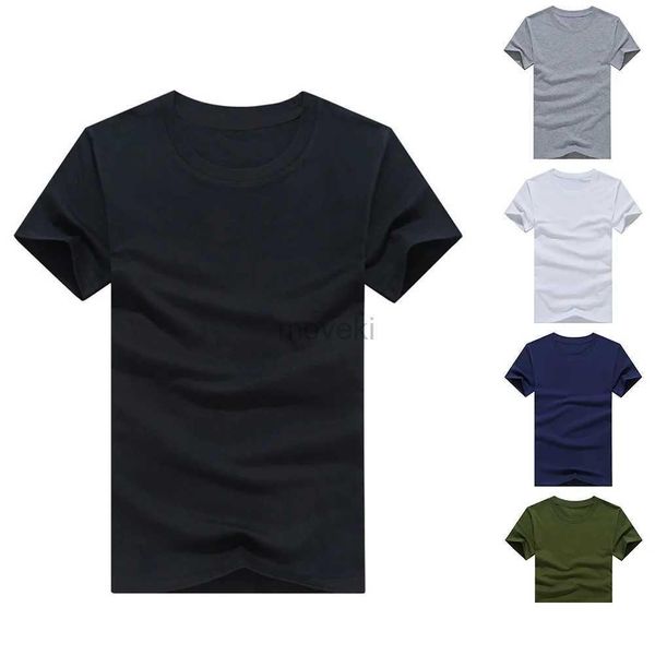 Camisetas masculinas de estilo casual de estilo liso de cor de algodão sólido regar tampos de verão camisetas