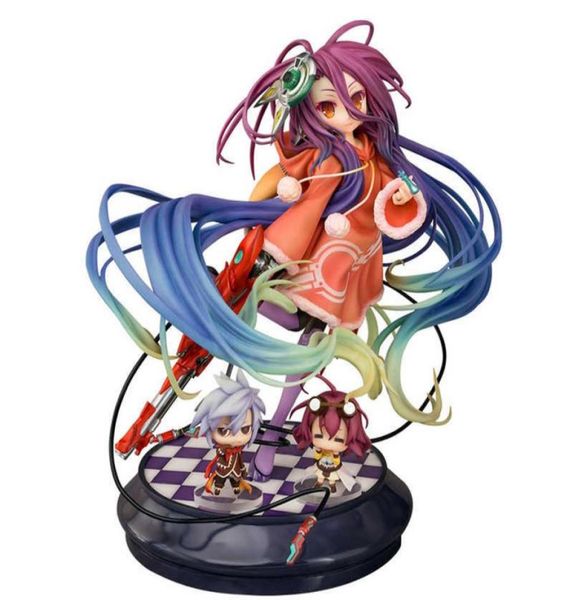 Kein Spiel No Life Zero Shuvi Anime -Abbildungen 22CM PVC Actionfigur Spiel Charakter Sexy Mädchen Figurenmodell Spielzeug Sammlung Puppe Geschenk Q08321595